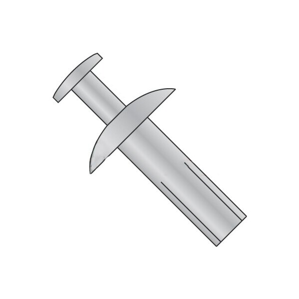 Newport Fasteners Drive Pin Rivet, Tamper Proof Head, 3/16 in Dia., 5/16 in L, Aluminum Body, 1000 PK 444451 - main